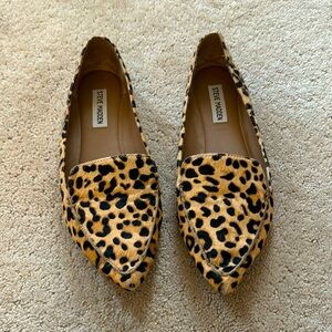 Steve Madden leopard print flats.